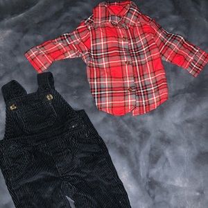 Flannel&Overall set